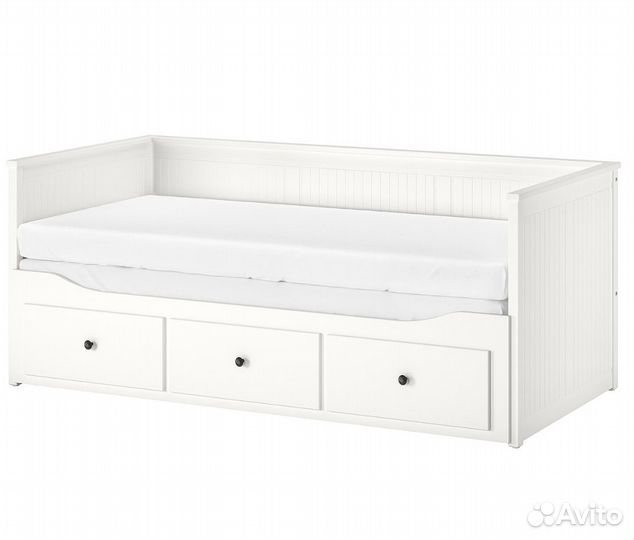 Кушетка кровать hemnes хемнэс икея с 2 матрасами