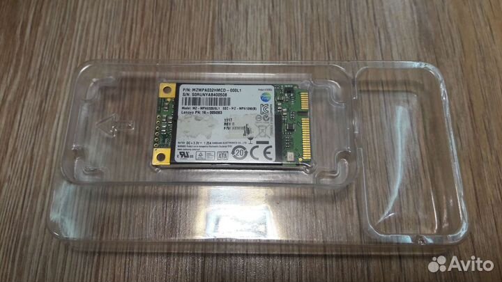 Винчестер для ноутбука ssd msata 32Gb