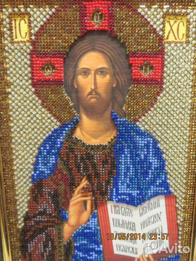 Икона вышитая бисером