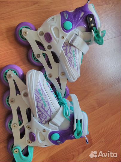Коньки ролики 2 в 1, размер 29-32, шлем
