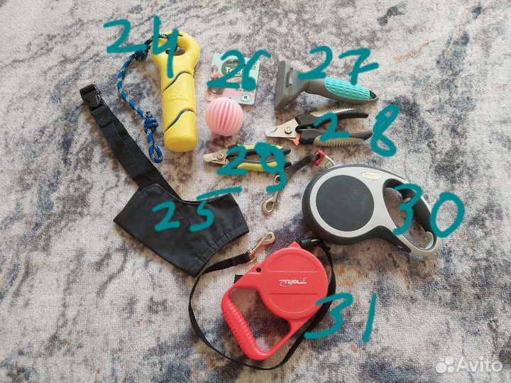 Много разных вещей для собак