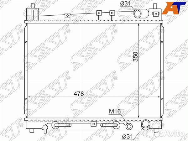 Радиатор toyota raum
