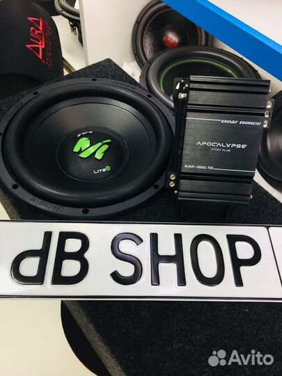 Комлпект Machete - сабвуфер, усилитель, короб