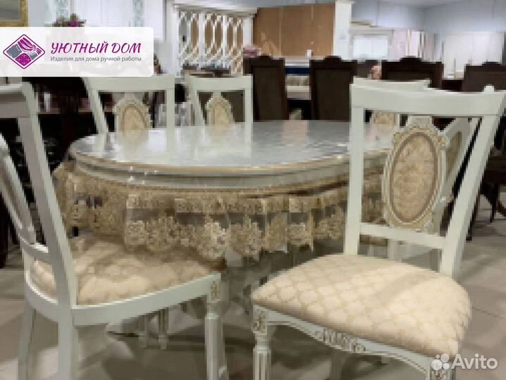 Силиконовая скатерть с кружевом (прозрачная)