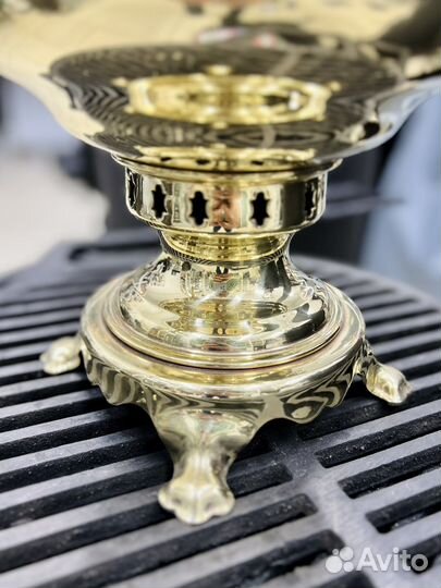 Тульский самовар латунный 7 л