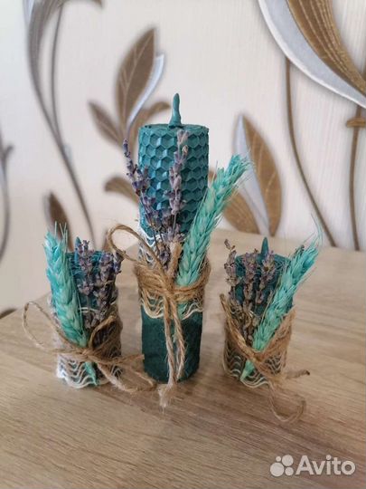 Свечи из натуральной вощины ручной работы