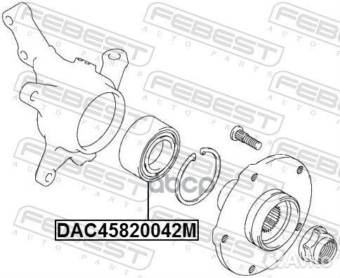 Подшипник ступицы колеса перед прав/лев DAC