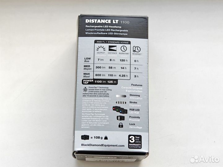 Black Diamond Trail Distance LT 1100Lm