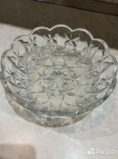 Ваза для фруктов, хрусталь