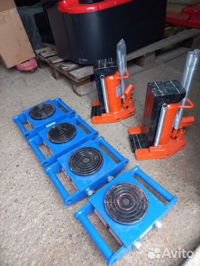 Тележки Домкраты Аренда Такелаж роликовая платформ