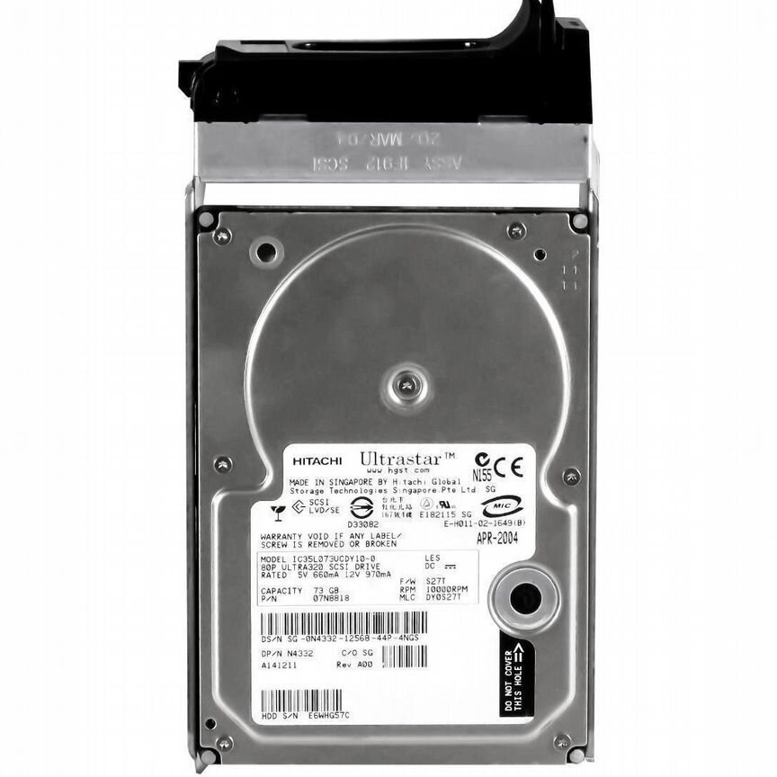 [N4332] Жесткий Диск Dell 73gb U160scsi 3.5" Hdd N4332