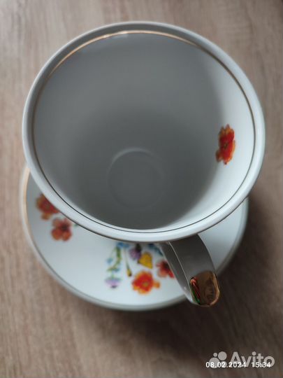 Дулевский Фарфор Бокал с Блюдцем 600 мл