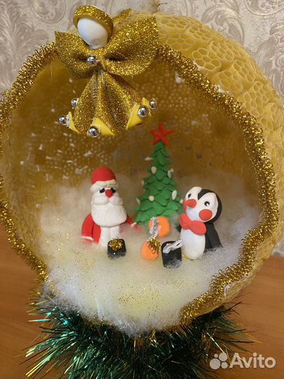 Поделка на новый год в сад