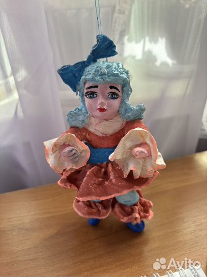 Ватная елочная игрушка