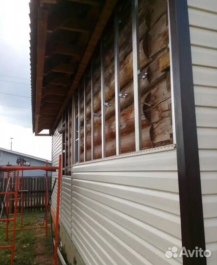 Монтаж сайдинга фасадные работы