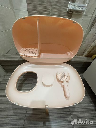 Кошачий лоток закрытый