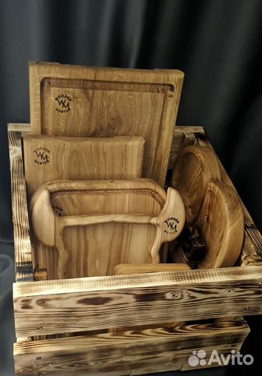 Доска разделочная без склеек из цельного массива