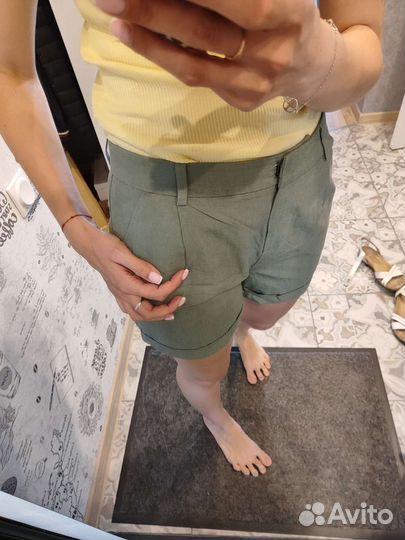 Шорты городские женские, хаки, 46 р