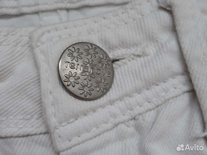 Летние белые шорты на девочку р 40 xs гранж