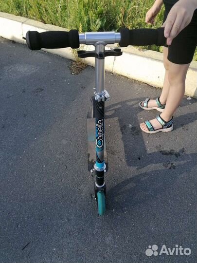 Самокат Capella S-201 серо-голубой