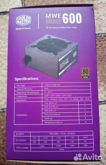 Блок питания ATX 600W