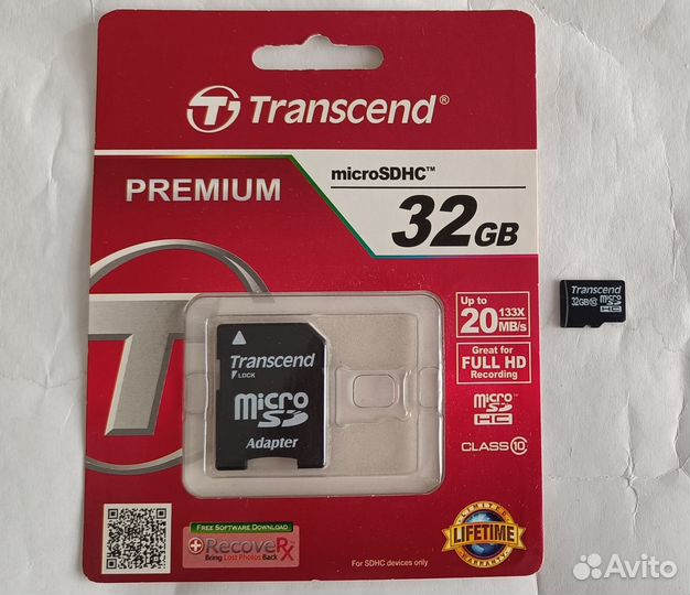 Карта памяти Transcend Premium microsdhc 32 гб TS3