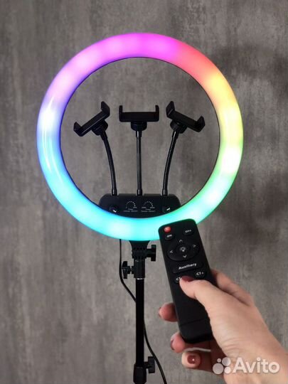 Кольцевая лампа 36 см RGB MJ14