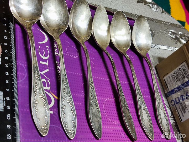 Набор столовых приборов мельхиор СССР,30 предметов