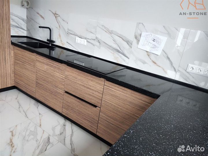 Столешница из искусственного камня для кухни
