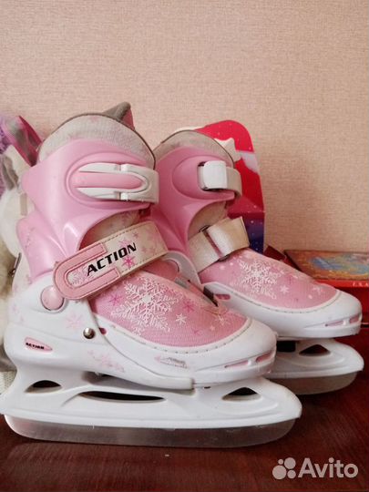 Коньки раздвижные для девочки