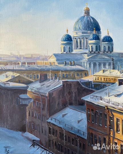 Картина маслом с Питером