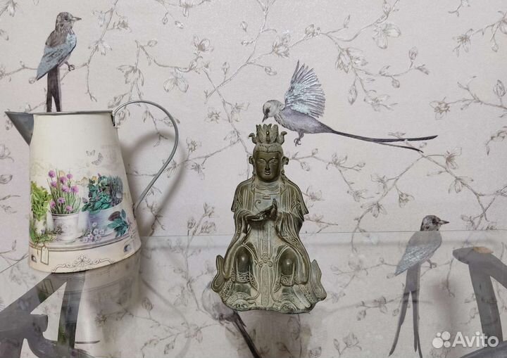 Статуэтка Будды старенькая металл