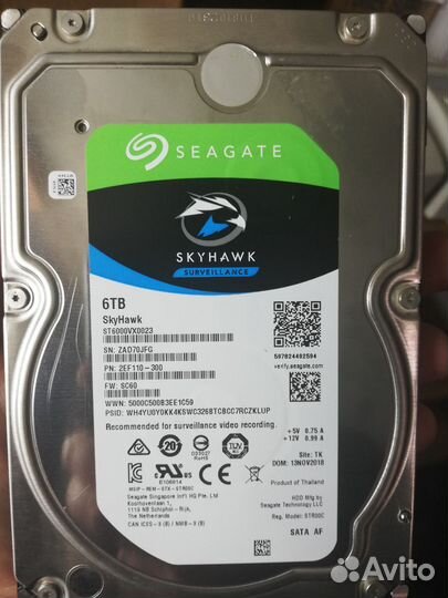 Жесткий диск 6тб