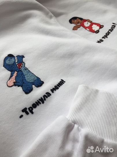 Вышивка печать дтф на одежде/ шоперы / стикеры