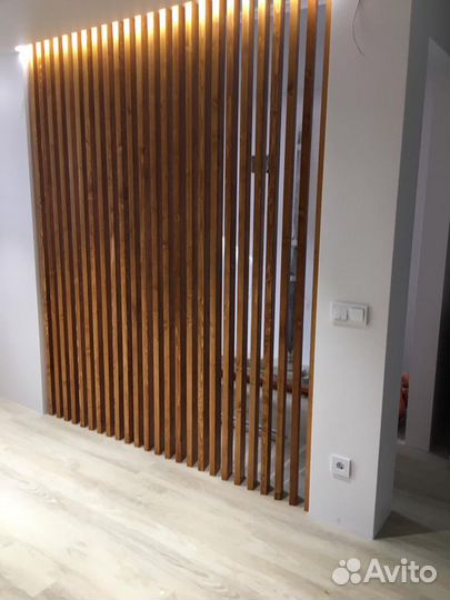 Рейки баффели перегородки из дерева