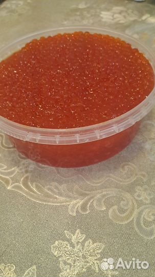 Красная икра кета