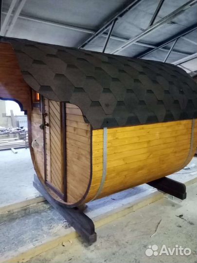 Баня бочка Квадро