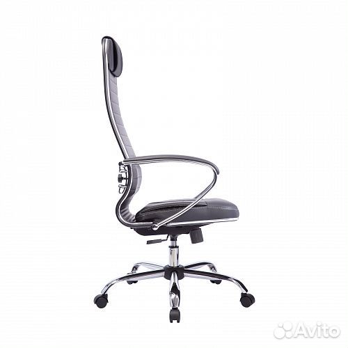 Кресло Метта 6 кожа (перфорир) черный