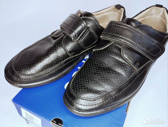 Туфли школьные кожаные для мальчика р 38