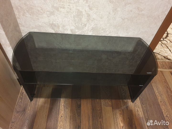 Стеклянная тумба под тв телевизор