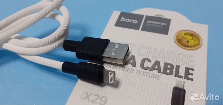 Кабель премиум класса Носо microUSB iPhone Type-C