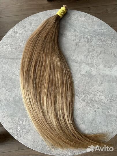 Волосы для наращивания 50 см блонд