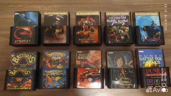 Sega mega drive 2 + картриджи