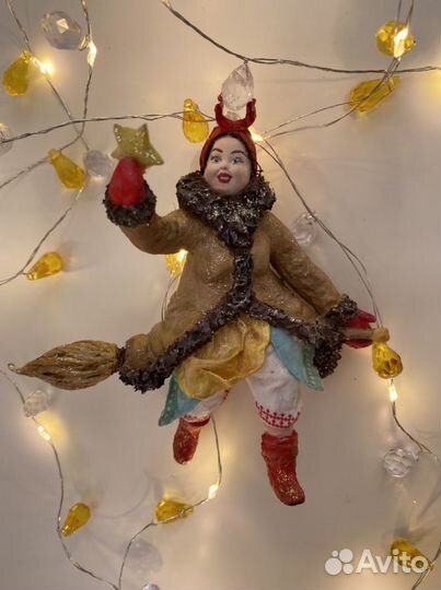 Ватная игрушка Солоха