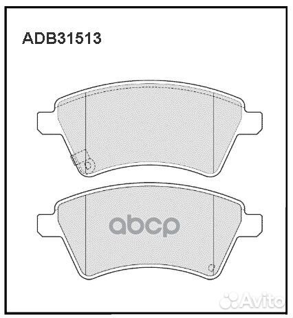 Колодки тормозные дисковые ADB31513 allied nippon