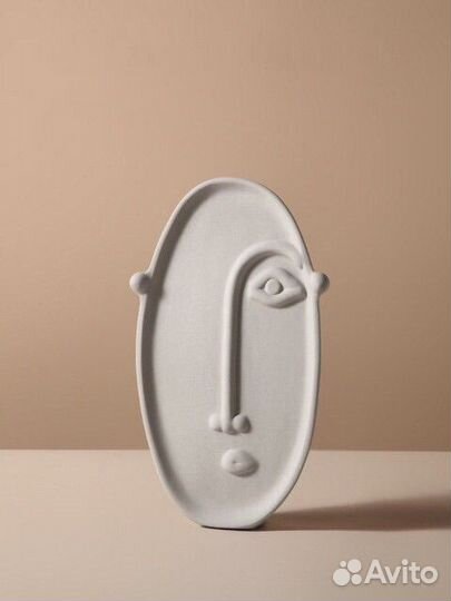 Силиконовая форма для гипса Ваза Лицо