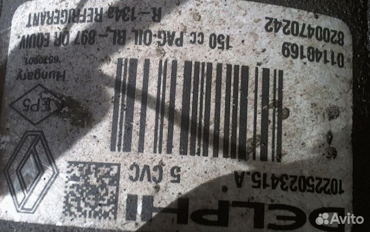 Компрессор кондиционера Renault Scenic 2 1,6