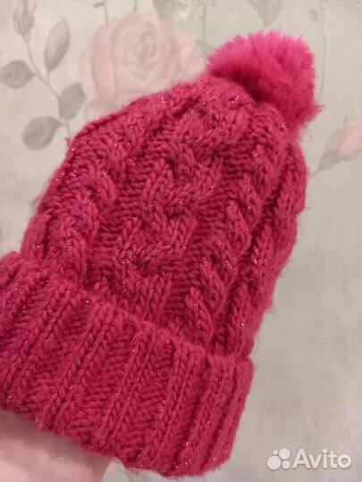 Комплект шапка и варежки hm