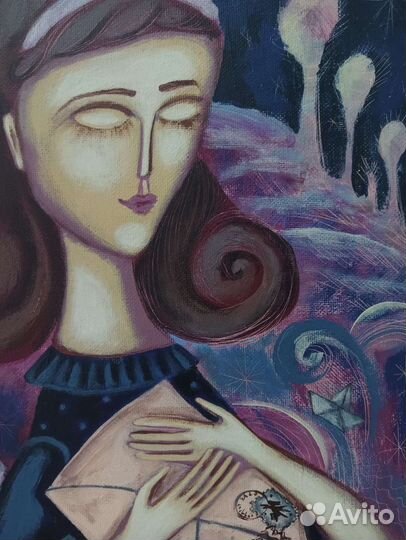 Картина с девушкой