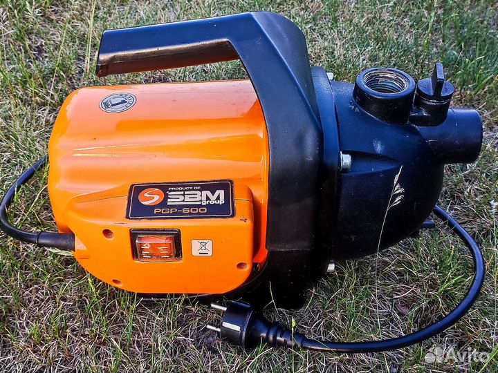 Насос садовый поверхностный SBM PGP-600